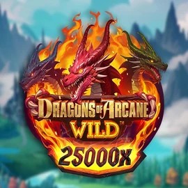 Dragons of Arcane Wild slot logo by Foxium at Winnita casino