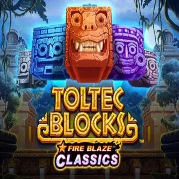 Fire Blaze: Toltec Blocks logo by Rarestone Gaming at Winnita casino